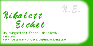 nikolett eichel business card